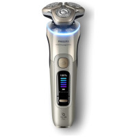 Philips i9000 Prestige Ultra Elektroskuveklis mitrai/sausai skūšanai (lādējams), baltais zelts - XP9403/31