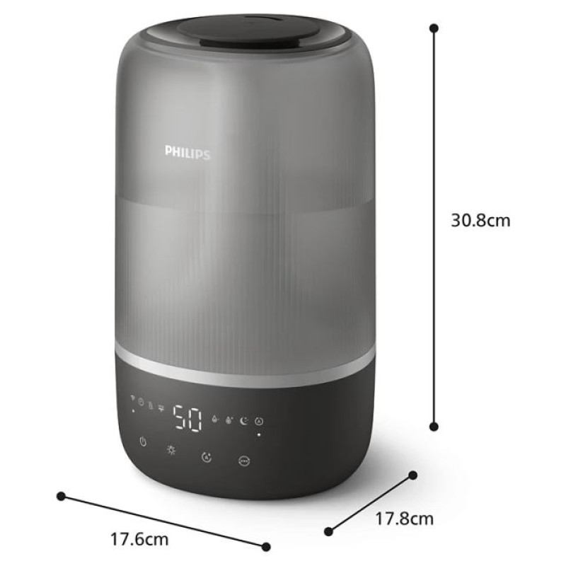 Philips gaisa mitrinātājs, Ogles pelēks - HU1510/03