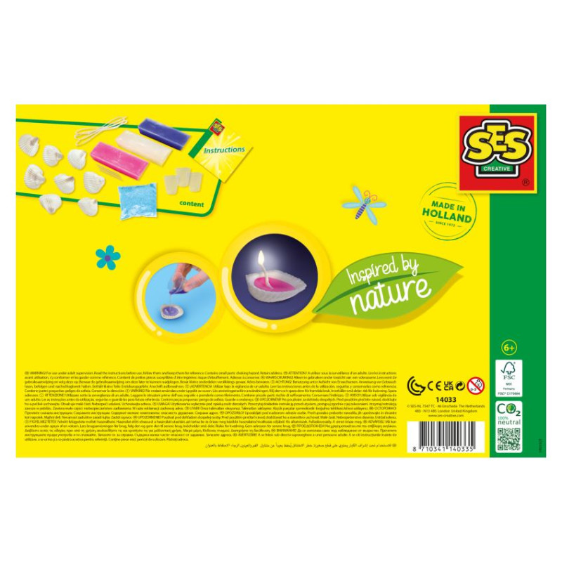 SES Gliemežvāku sveces - dabas iedvesmotas