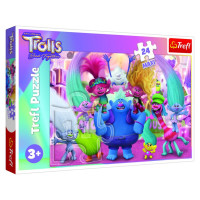 Trefl TROLLS Puzle Troļļi 3, 24 gab.