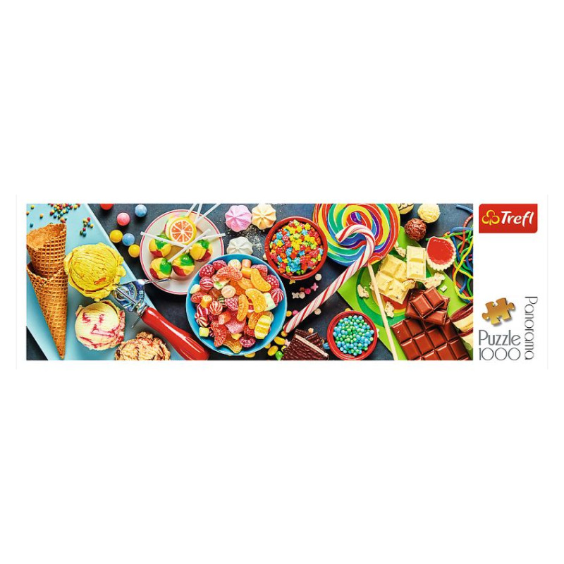 Trefl Panorāmas Puzle Saldumi, 1000 gab.