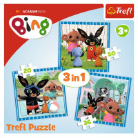 Trefl BING Pužļu komplekts 3in1