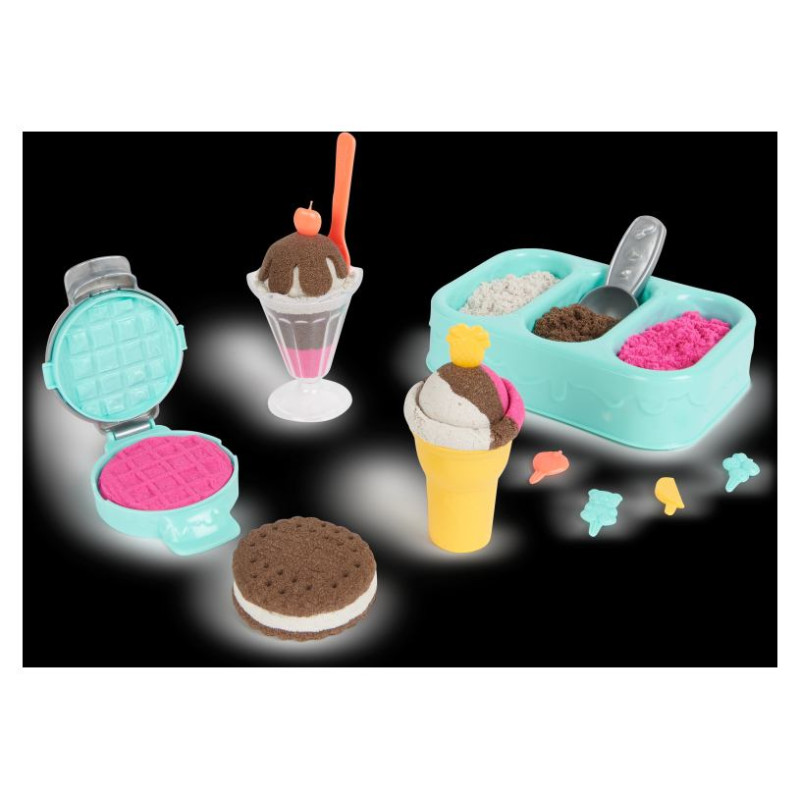 Kinetic Sand Rotaļu komplekts &acute;&acute;Saldējuma kārumi&acute;&acute; (bez smaržas)