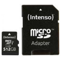 Intenso MEMORY MICRO SDXC 512GB UHS-I/W/ADAPTER 3423493 INTENSO