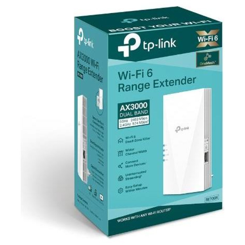 Tp-Link WRL RANGE EXTENDER 3000MBPS/RE700X TP-LINK