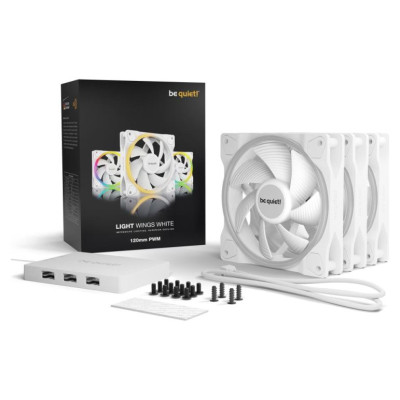 Be Quiet CASE FAN 120MM LIGHT WINGS PWM/WHITE PWMBL100 BE QUIET