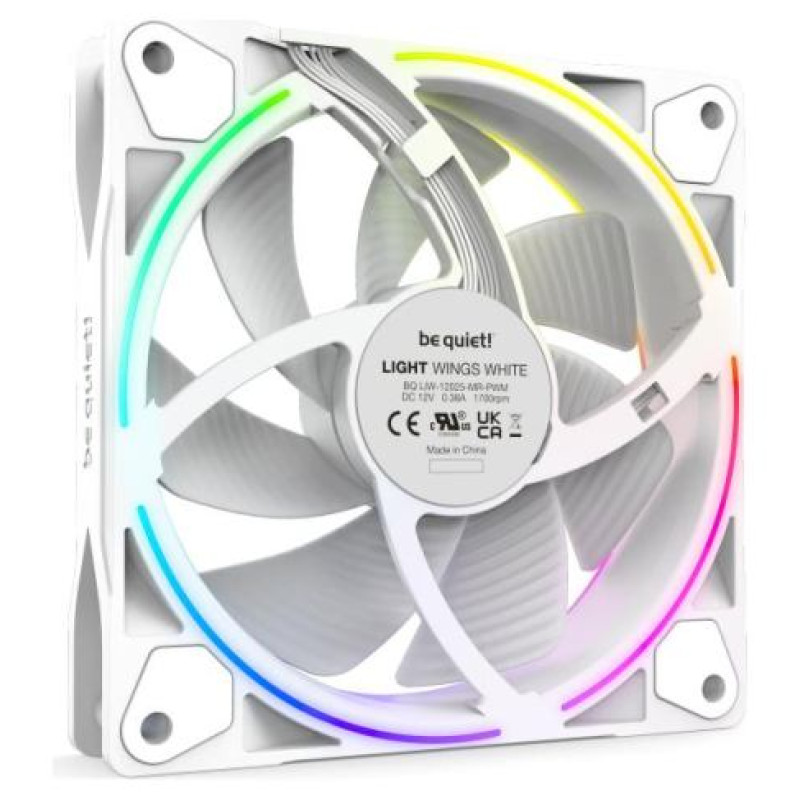 Be Quiet CASE FAN 120MM LIGHT WINGS PWM/WHITE PWMBL100 BE QUIET