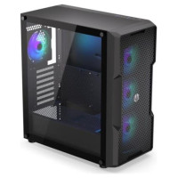 Endorfy Case|ENDORFY|Regnum 400 ARGB|MidiTower|Case product features Transparent panel|Not included|ATX|MicroATX|MiniITX|Colour Black|EY2A009