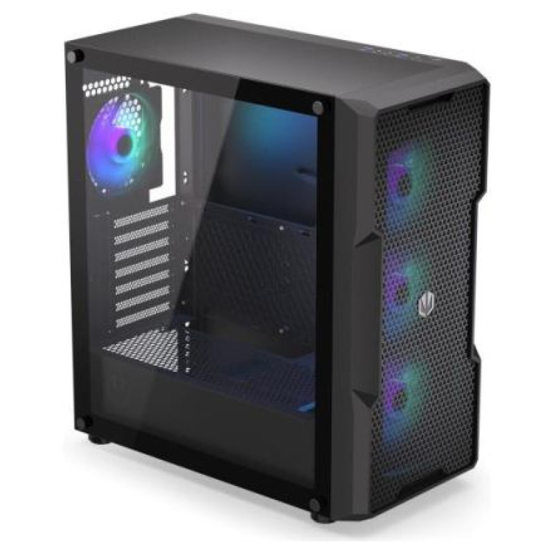 Endorfy Case|ENDORFY|Regnum 400 ARGB|MidiTower|Case product features Transparent panel|Not included|ATX|MicroATX|MiniITX|Colour Black|EY2A009