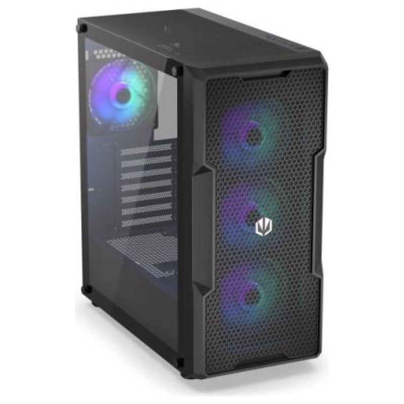 Endorfy Case|ENDORFY|Regnum 400 ARGB|MidiTower|Case product features Transparent panel|Not included|ATX|MicroATX|MiniITX|Colour Black|EY2A009