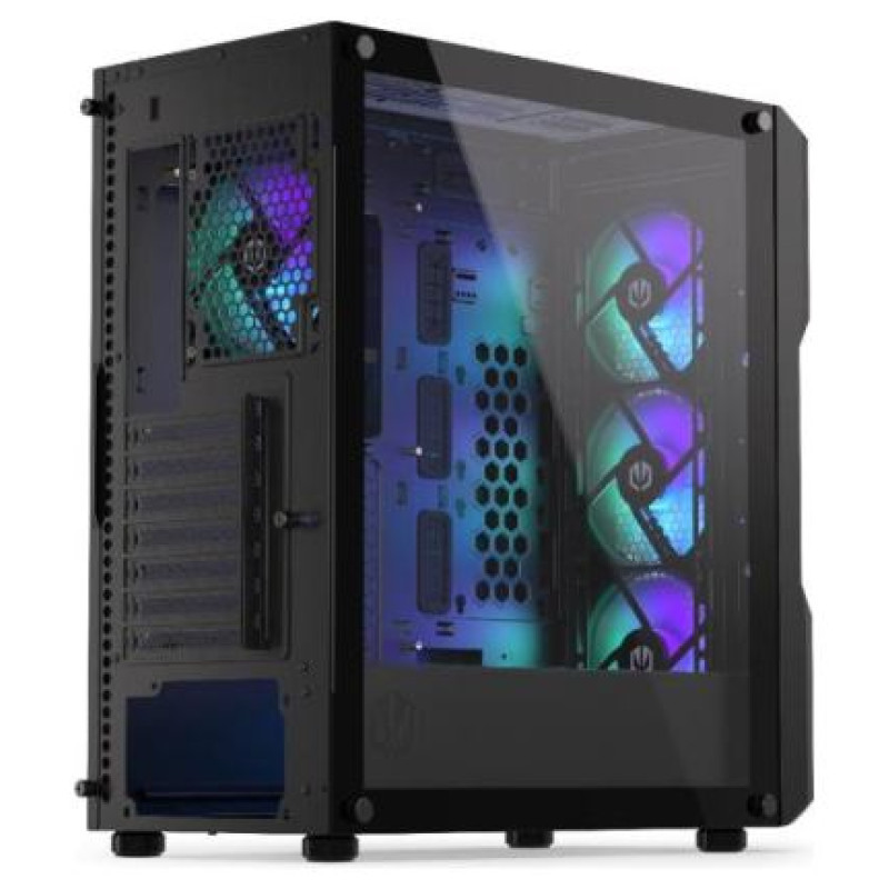 Endorfy Case|ENDORFY|Regnum 400 ARGB|MidiTower|Case product features Transparent panel|Not included|ATX|MicroATX|MiniITX|Colour Black|EY2A009