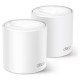Tp-Link Wireless Router|TP-LINK|Wireless Router|2-pack|2900 Mbps|Mesh|Wi-Fi 6|3x10/100/1000M|Number of antennas 2|DECOX50(2-PACK)