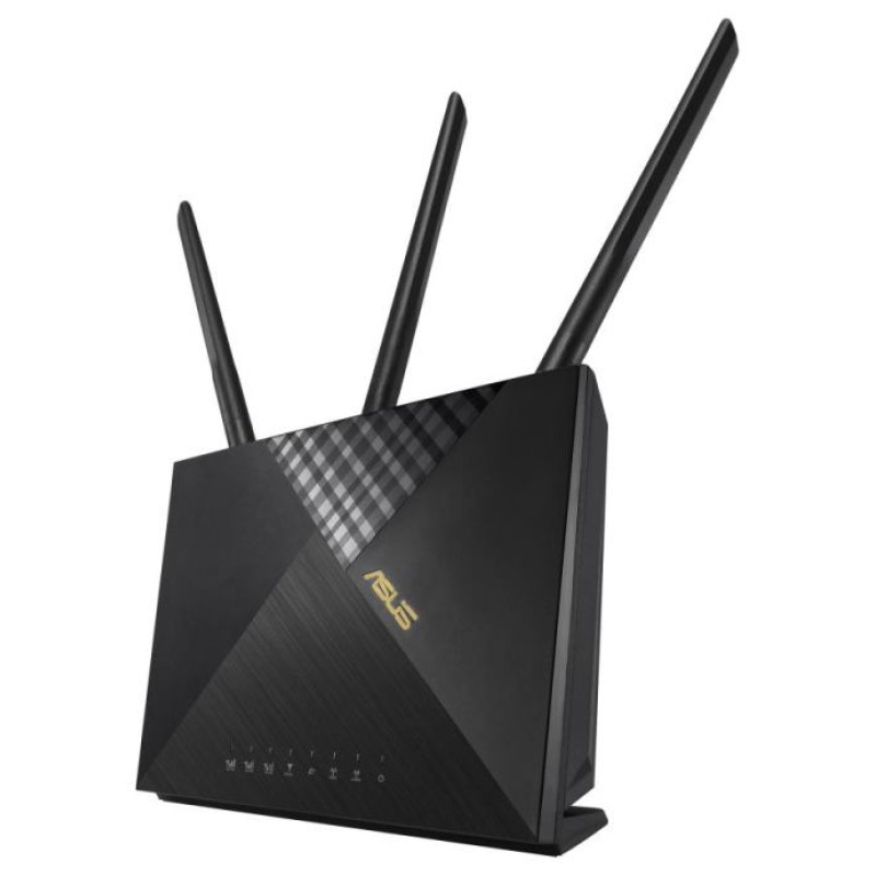 Asus Wireless Router|ASUS|Wireless Router|1800 Mbps|Wi-Fi 5|Wi-Fi 6|1 WAN|4x10/100/1000M|Number of antennas 4|4G-AX56