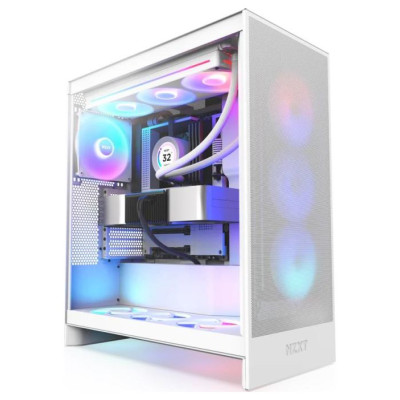 Nzxt Case|NZXT|H7 Flow RGB|MidiTower|ATX|EATX|MicroATX|MiniITX|Colour White|CM-H72FW-R1