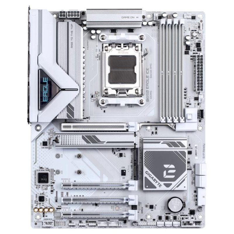 Gigabyte Mainboard|GIGABYTE|AMD B850|SAM5|ATX|Memory DDR5|Memory slots 4|2xPCI-Express 3.0 1x|1xPCI-Express 4.0 4x	|1xPCI-Express 5.0 16x|3xM.2|1xHDMI|1xDisplayPort|4xUSB 2.0|2xUSB 3.2|1xUSB-C|1xRJ45|3xAudio port|B850EAGLEICE