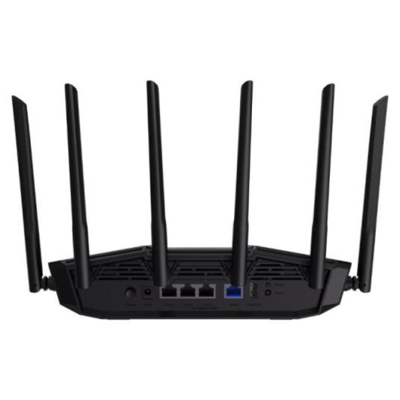 Asus Wireless Router|ASUS|Router|6500 Mbps|Mesh|Wi-Fi 6|Wi-Fi 7|IEEE 802.11a|IEEE 802.11b|IEEE 802.11g|IEEE 802.11ac|IEEE 802.11ax|USB 3.2|3x2.5GbE|1x2.5GbE|Number of antennas 6|TUFGAMINGBE6500