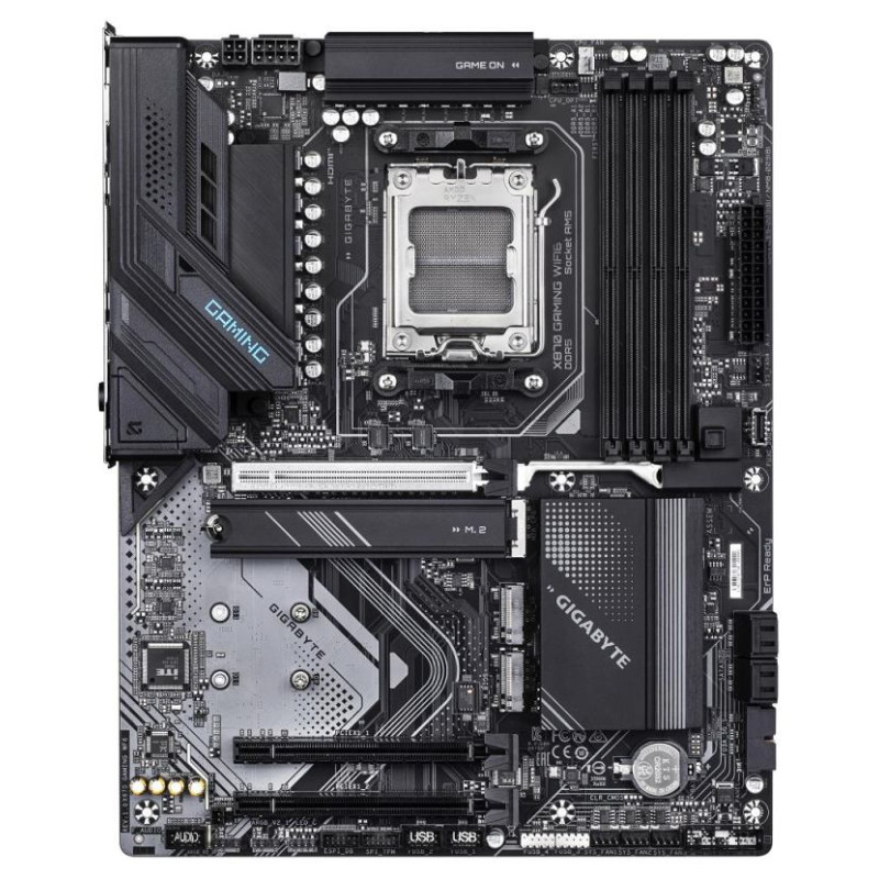 Gigabyte Mainboard|GIGABYTE|AMD X870|SAM5|ATX|Memory DDR5|Memory slots 4|3xPCI-Express 16x|2xM.2|1xHDMI|1xAudio-In|1xAudio-Out|1xMicrophone|4xUSB 3.2|2xUSB-C|1xRJ45|X870GAMINGWF6