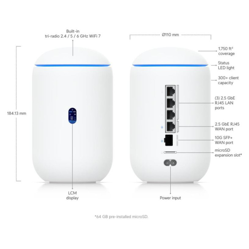 Ubiquiti NET GATEWAY DREAM ROUTER 7/UDR7 UBIQUITI