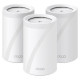 Tp-Link Wireless Router|TP-LINK|Wireless Access Point / Router|3-pack|9300 Mbps|Mesh|Wi-Fi 7|USB 3.0|4x2.5GbE|LAN \ WAN ports 4|Number of antennas 4|DECOBE65(3-PACK)