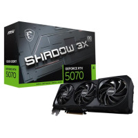 MSI Graphics Card|MSI|NVIDIA GeForce RTX 5070|12 GB|GDDR7|192 bit|PCIE 5.0 16x|Triple slot Fansink|RTX507012GSHADOW3XOC