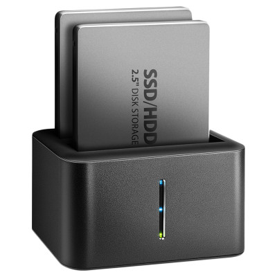 Axagon ADSA-D25 USB 3.2 Gen 1 - 2x SATA 6G 2.5" SSD/HDD CLONE DUAL MINI dock