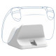 Trust Uzlādes stacija Trust GXT255W PS5 White