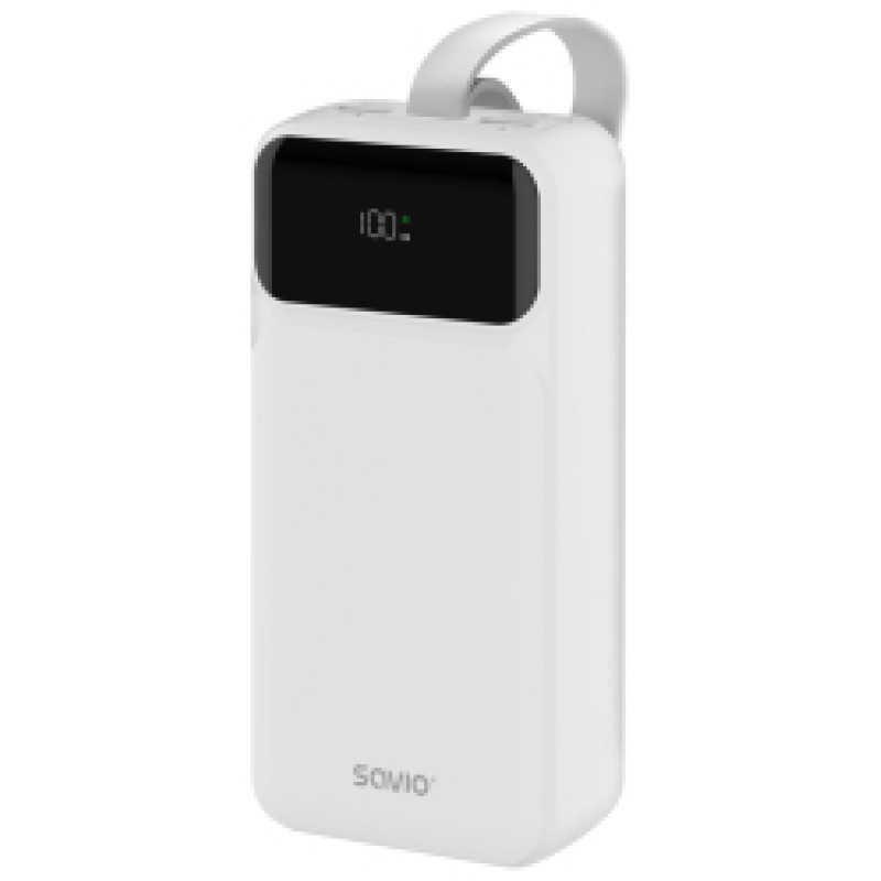 Savio Enerģijas krātuve Savio Power Bank 30000mAh White