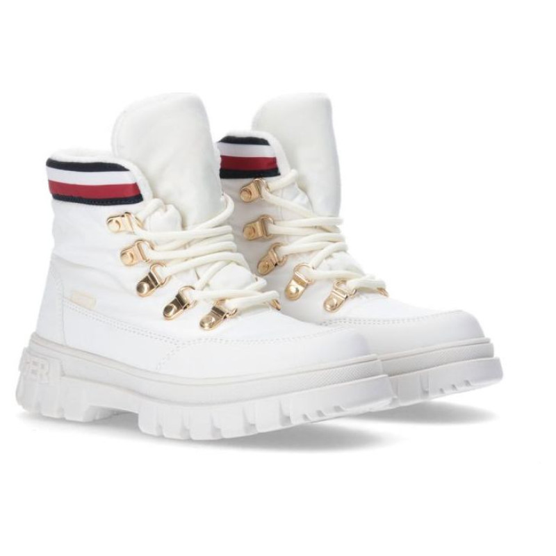 Tommy Hilfiger Lace-Up Bootie Ivory W T3A5-33062-1047101-101 (35)