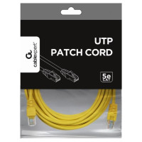 Gembird PATCH CABLE CAT5E UTP 5M/YELLOW PP12-5M/Y GEMBIRD