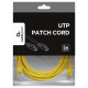 Gembird PATCH CABLE CAT5E UTP 5M/YELLOW PP12-5M/Y GEMBIRD