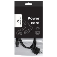 Gembird CABLE POWER C5 0.5M/PC-186-ML12-0.5M GEMBIRD