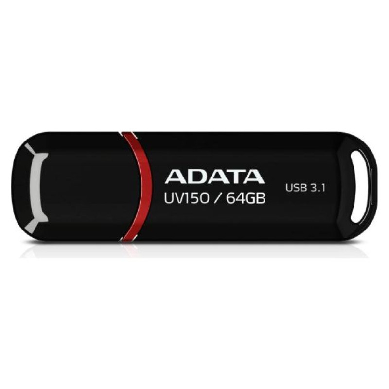 Adata MEMORY DRIVE FLASH USB3.1 64GB/BLACK AUV150-64G-RBK ADATA