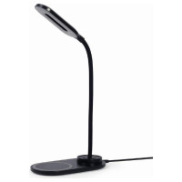 Gembird MOBILE CHARGER WRL DESK LAMP/BLACK TA-WPC10-LED-01 GEMBIRD