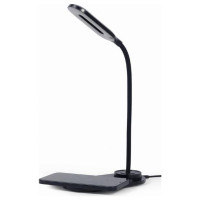 Gembird MOBILE CHARGER WRL DESK LAMP/BLACK TA-WPC10-LED-01 GEMBIRD