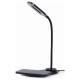 Gembird MOBILE CHARGER WRL DESK LAMP/BLACK TA-WPC10-LED-01 GEMBIRD
