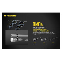 Nitecore FLASHLIGHT ACC GUN MOUNT/GM04 18MM NITECORE