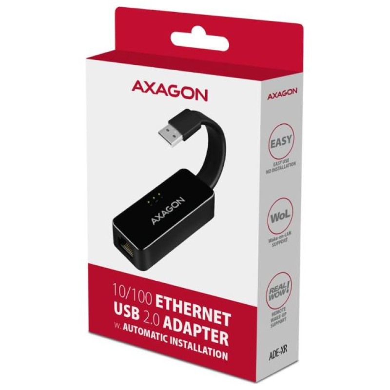 Axagon ADE-XR Type-A USB2.0 - Fast Ethernet 10/100 Adapter