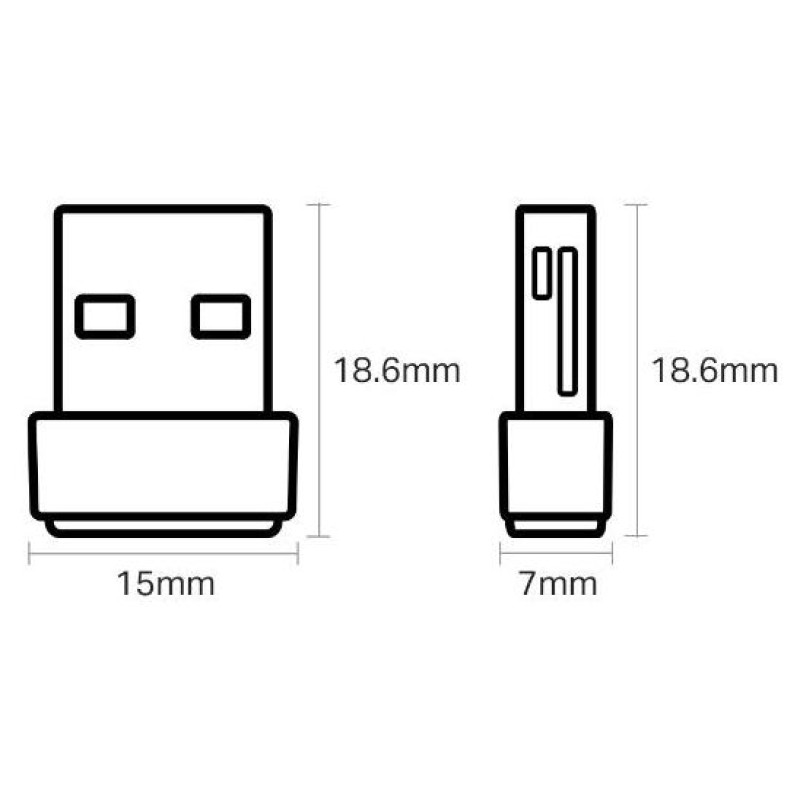 Tp-Link WRL ADAPTER 600MBPS USB/ARCHER T2U NANO TP-LINK