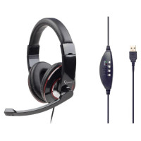 Gembird HEADSET STEREO USB BLACK/MHS-U-001 GEMBIRD