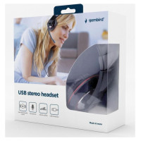 Gembird HEADSET STEREO USB BLACK/MHS-U-001 GEMBIRD