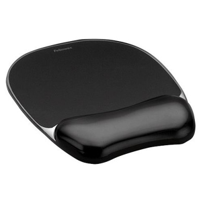 Fellowes MOUSE PAD CRYSTAL GEL/BLACK 9112101 FELLOWES