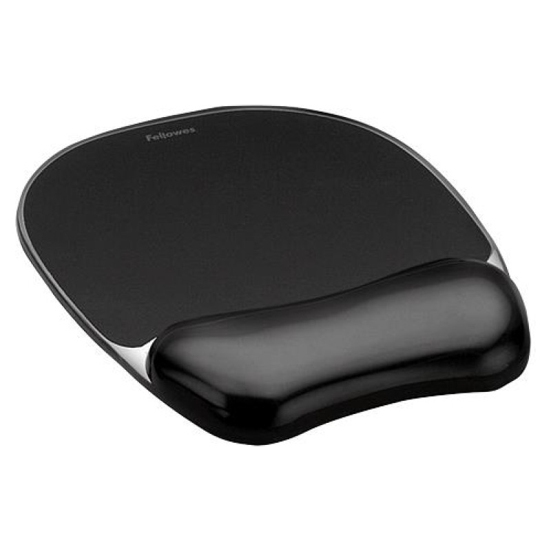 Fellowes MOUSE PAD CRYSTAL GEL/BLACK 9112101 FELLOWES