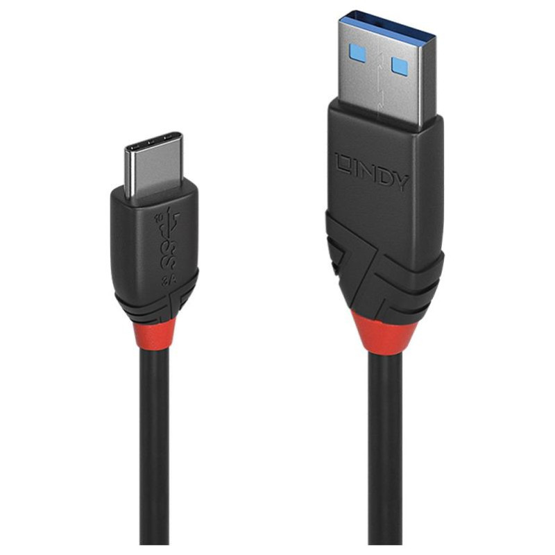 Lindy CABLE USB3.2 A-C 1.5M/BLACK 36917 LINDY