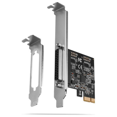 Axagon PCI-Express card with one parallel port. Low profile.