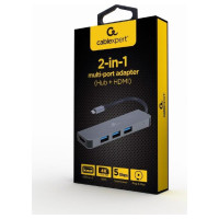 Gembird I/O ADAPTER USB-C TO HDMI/USB3/2IN1 A-CM-COMBO2-01 GEMBIRD