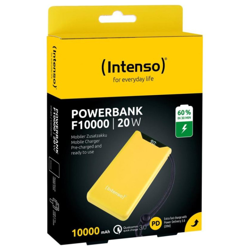 Intenso POWER BANK USB 10000MAH QC3.0/YELLOW F10000 7332039 INTENSO