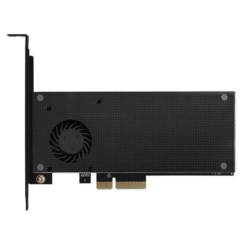 Axagon PCEM2-DC PCI-E 3.0 4x - DUAL M.2 SSD (NVMe + SATA), dual voltage, up to 110mm SSD, fan + heatsink