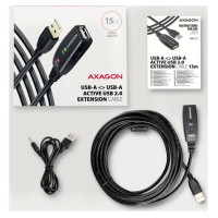 Axagon CABLE USB2.0 A-M/A-F ACTIVE/15M ADR-215 AXAGON