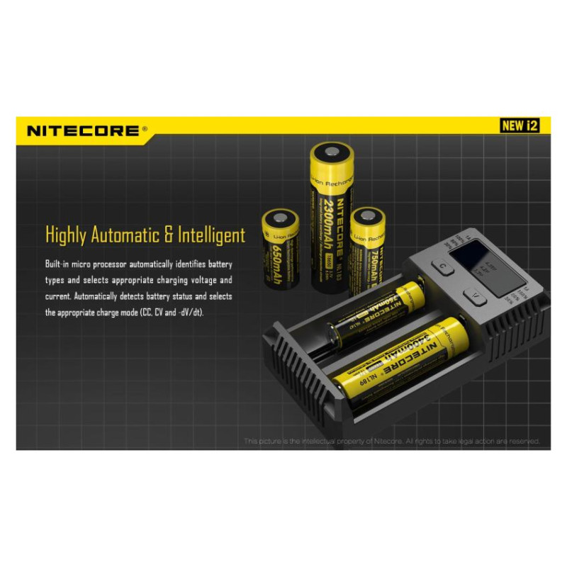 Nitecore BATTERY CHARGER 2-SLOT/INTELLICHARGER NEW I2 NITECORE