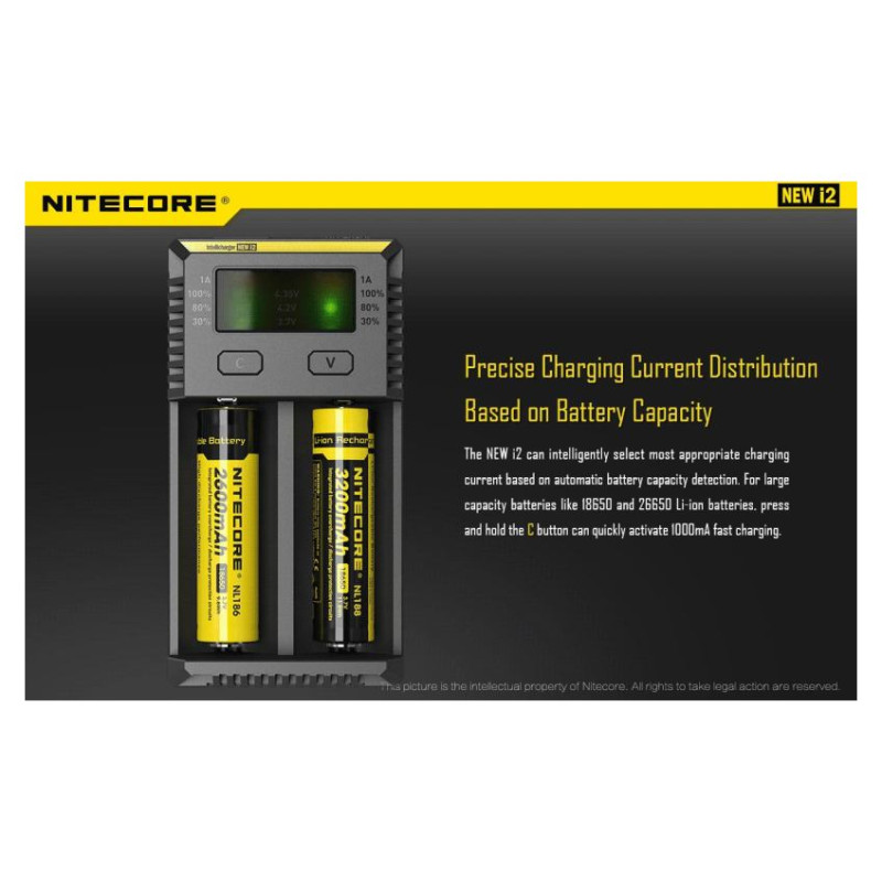 Nitecore BATTERY CHARGER 2-SLOT/INTELLICHARGER NEW I2 NITECORE